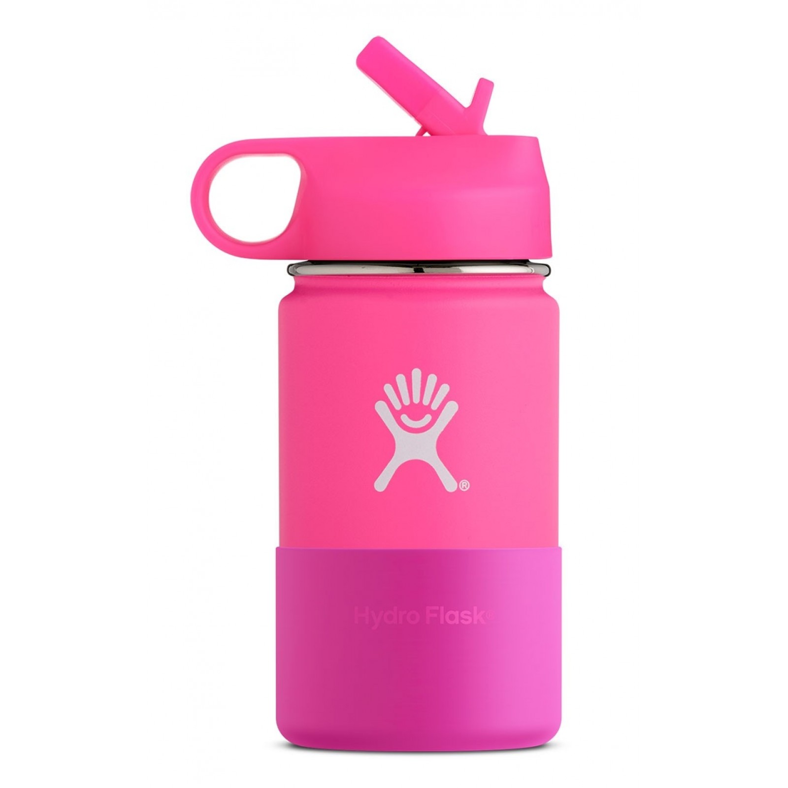 New Other Hydro Flask 12 oz Kids Pink/Pink Sippy Wide Mouth With