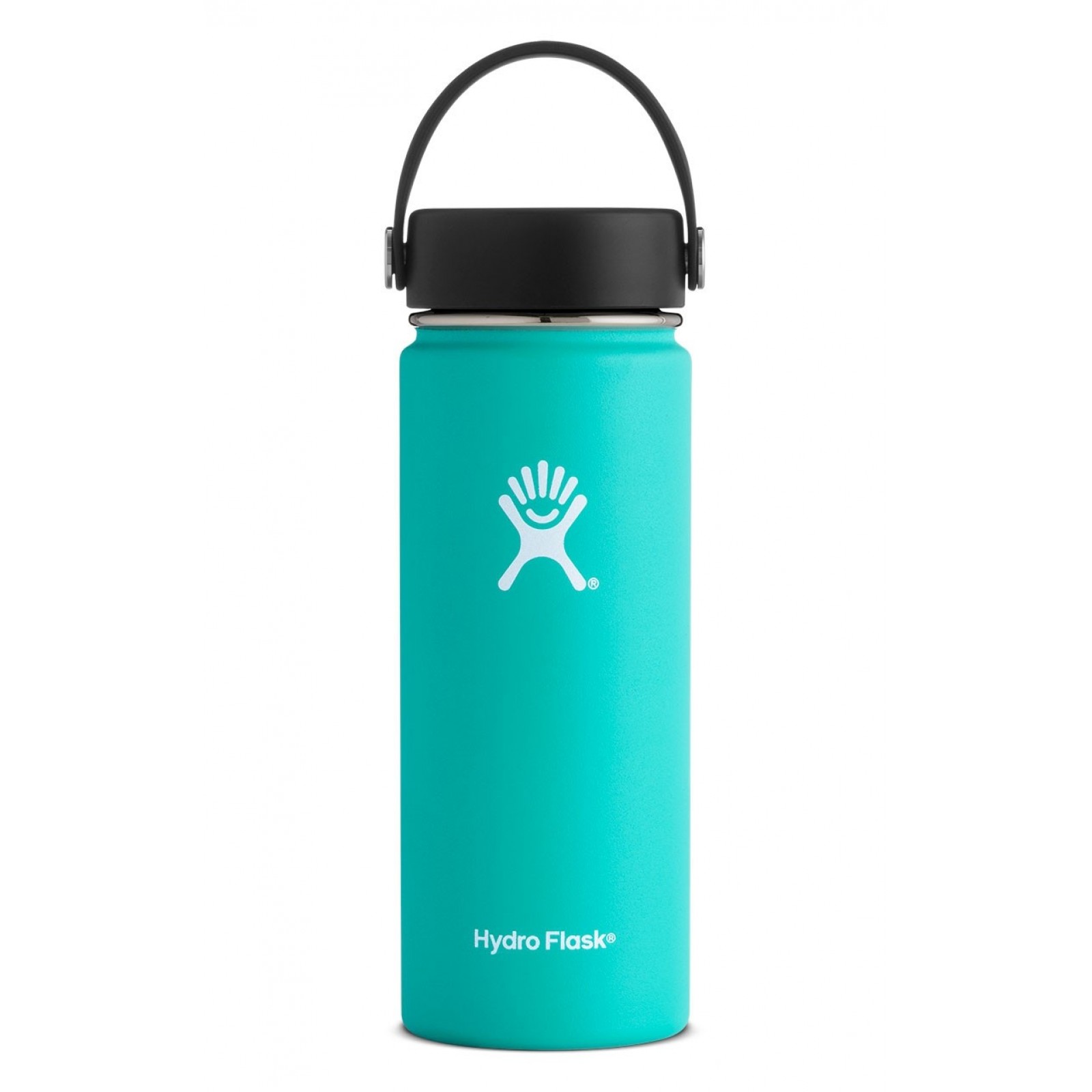 18 Oz Wide Mouth Water Bottle With Straw Lid